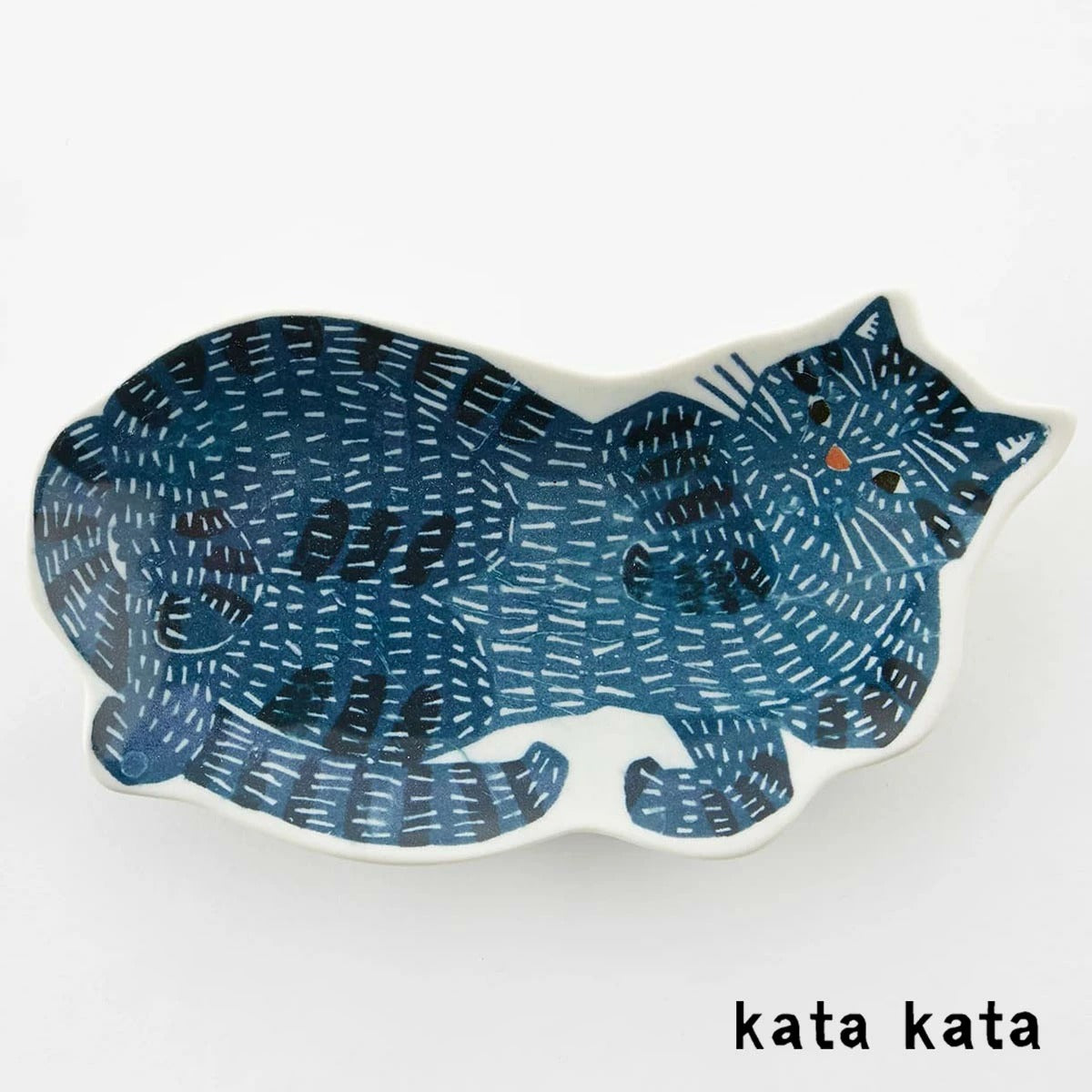 【kata kata カタカタ】中皿  ねこ（大） 青猫