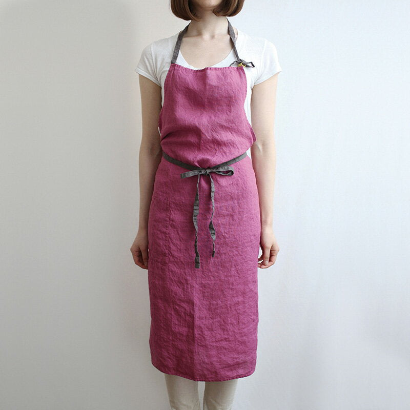 フルエプロン Lino e Lina A266e マノン マゼンダ