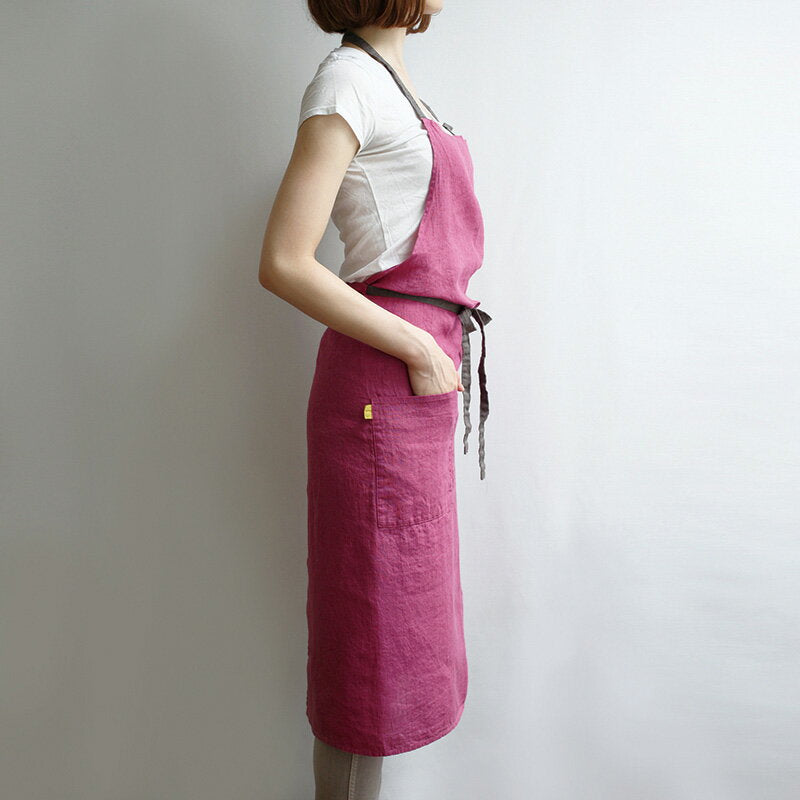 フルエプロン Lino e Lina A266e マノン マゼンダ