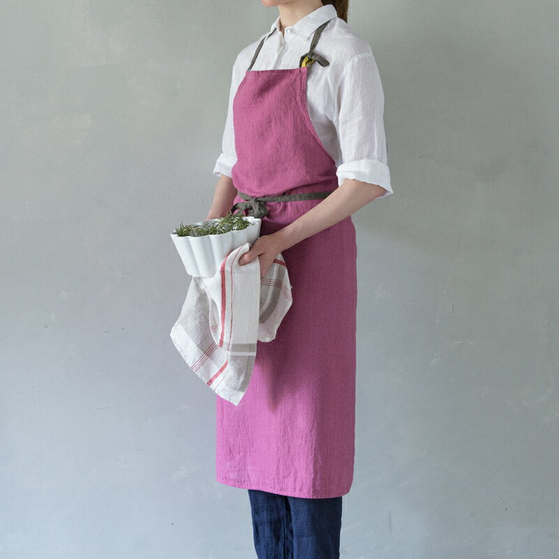 フルエプロン Lino e Lina A266e マノン マゼンダ