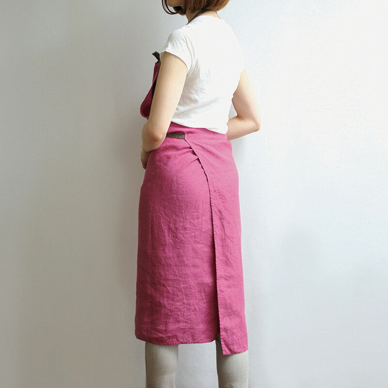 フルエプロン Lino e Lina A266e マノン マゼンダ