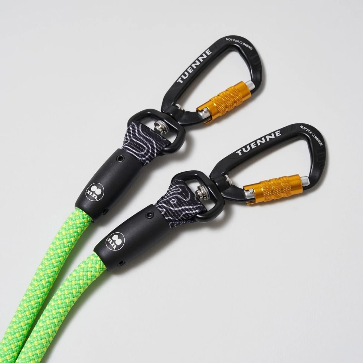 【TUENNE トゥエヌ】2-in-1 Rope Dog Leash 2頭引ロープリード 犬用 リード 自動カラビナ