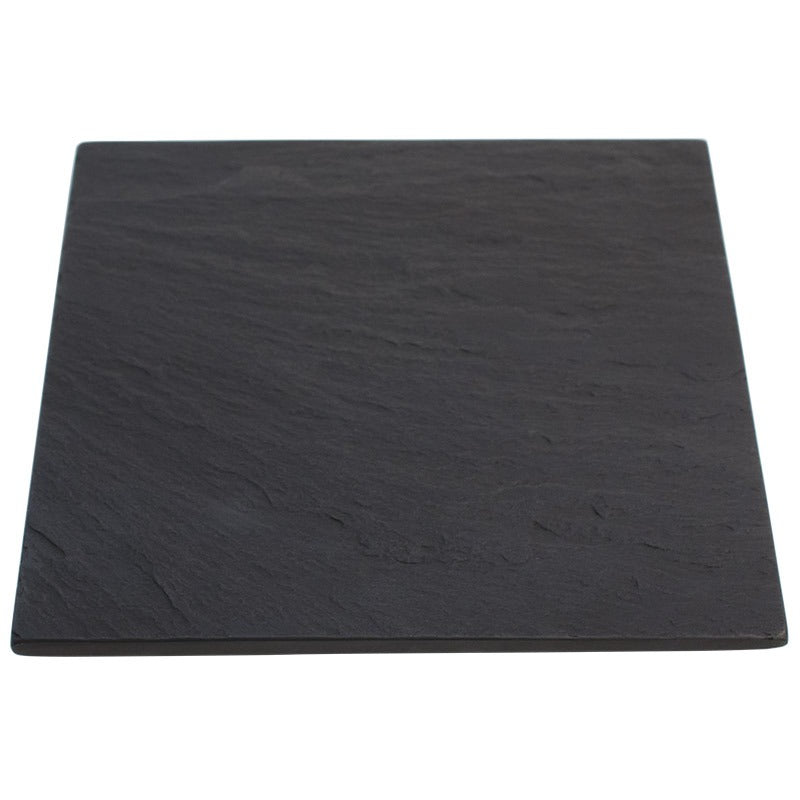 【雄勝硯生産販売協同組合】雄勝皿 黒い玄昌石・4寸皿（角皿12cm）