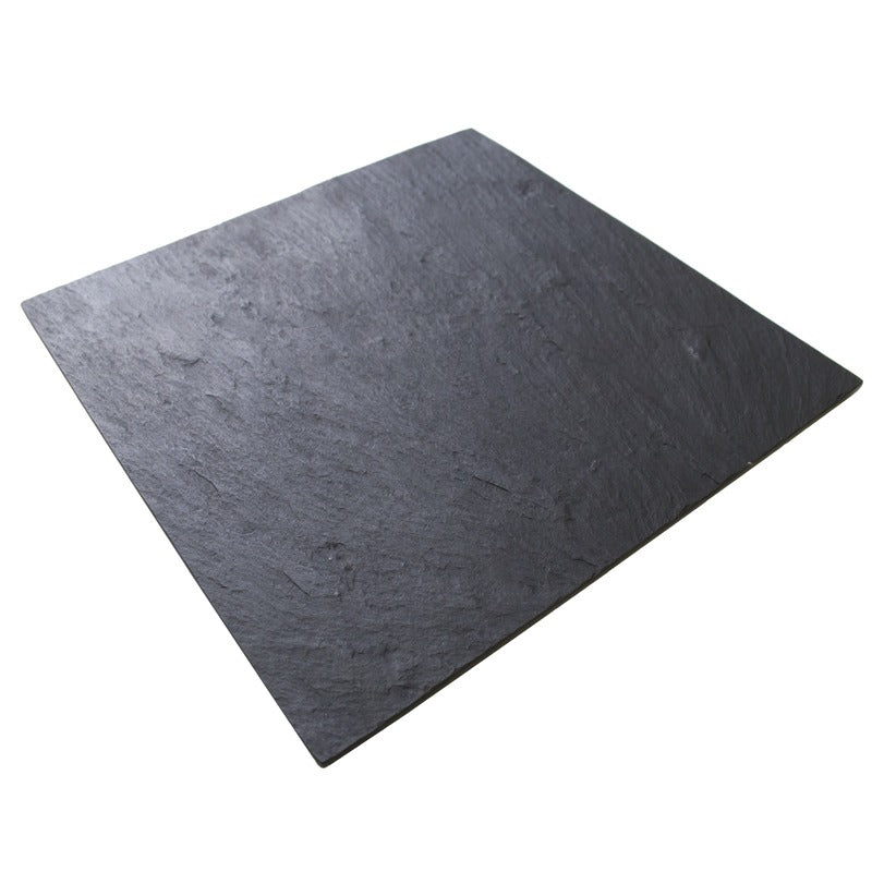 【雄勝硯生産販売協同組合】雄勝皿 黒い玄昌石・角皿24cm
