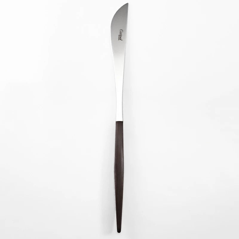 【Cutipol クチポール】GOA ディナーナイフ ブラウン シルバー