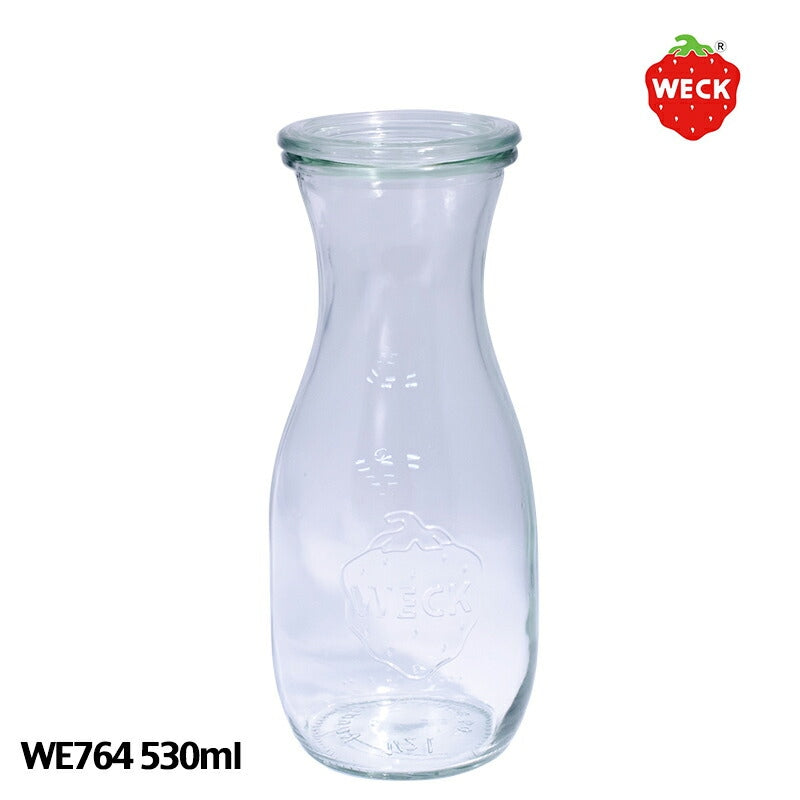 【WECK ウェック】ジュースジャー WE764 キャニスター 530ml Sサイズ