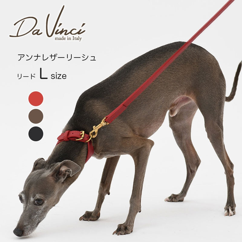 【Da Vinci ダヴィンチ】アンナレザー リーシュ 110[L]サイズ ※在庫限りで終了※