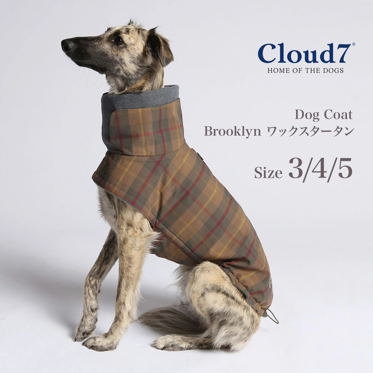 【Cloud7 クラウドセブン】犬用コート Brooklyn Waxed Tartan ブルックリンワックスタータン SIZE3/4/5