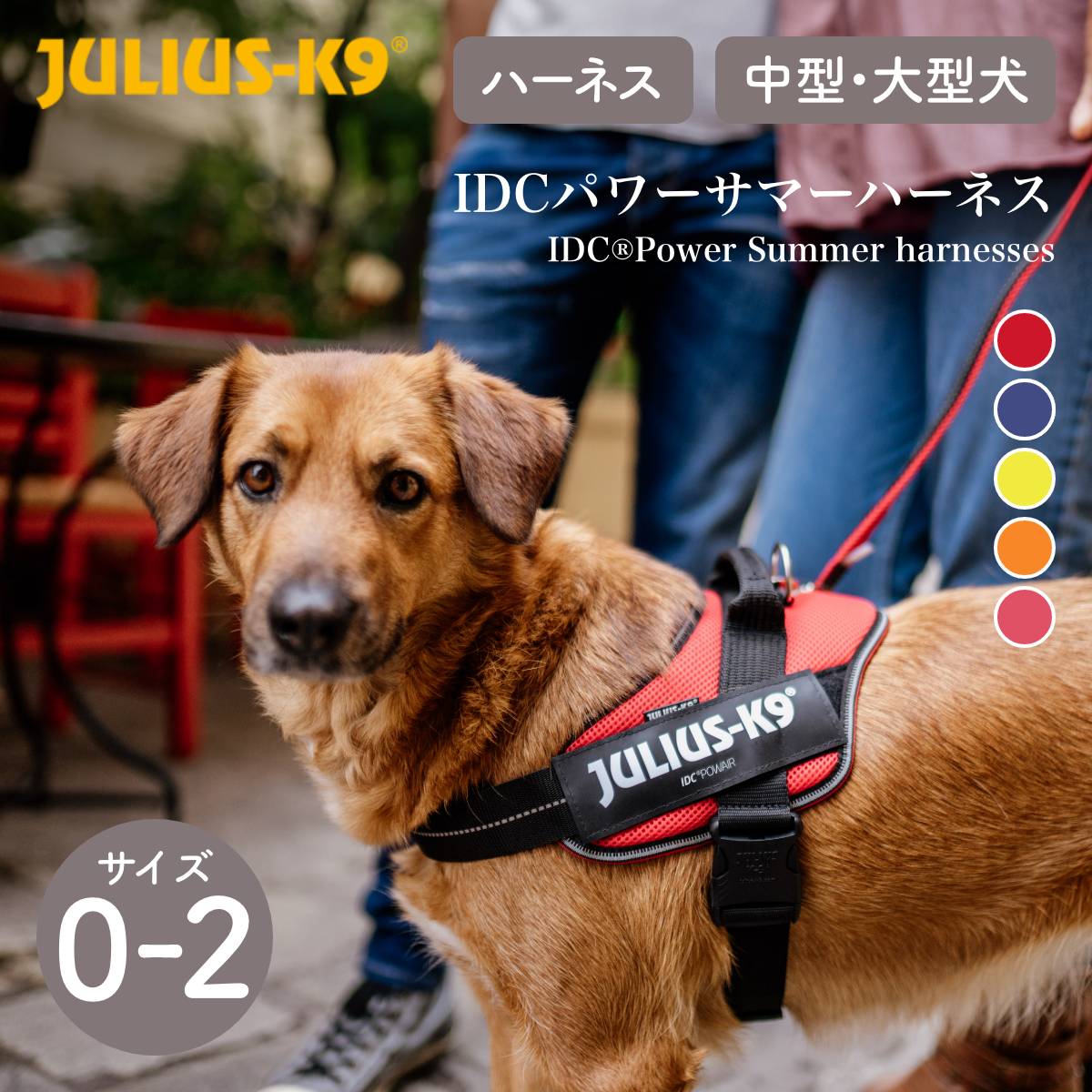 【Julius-K9 ユリウスケーナイン】IDCパワーサマーハーネス IDC®Power Summer harnesses  Size0/M,Size1/L,Size2/XL