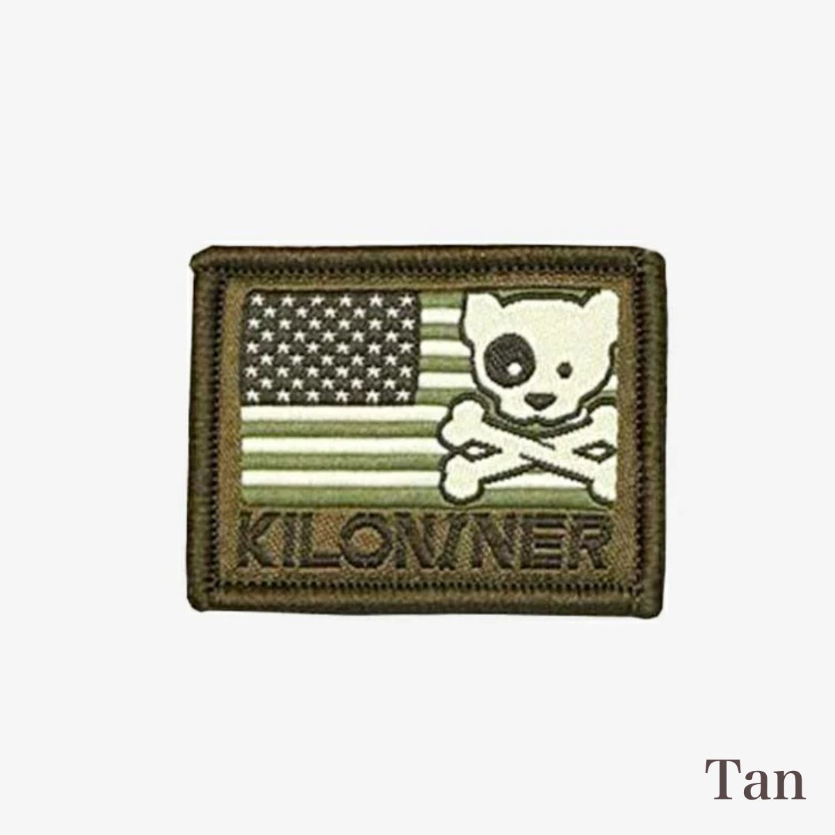 【KILONAINER キロナイナー】ミニ フリーダム クロスボーン パッチ 3cm × 4cm 全4色