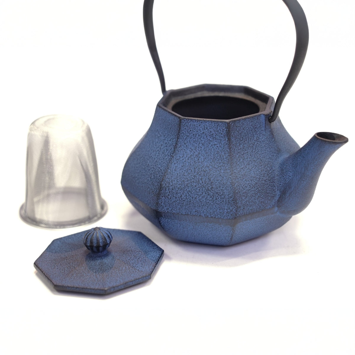 【及富】南部鉄器 及富 鉄瓶兼用急須 みやび小 青 0.4L