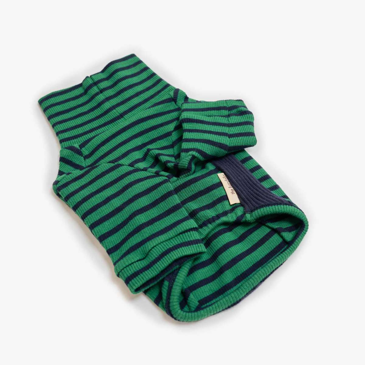 【the furryfolks ザ・パリフォックス】Stripe Tee Green & Navy S L XLサイズ グリーン&ネイビー ストライプ