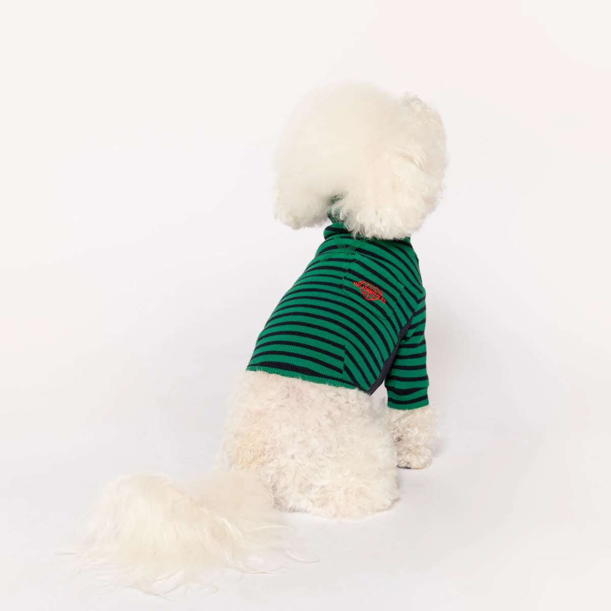【the furryfolks ザ・パリフォックス】Stripe Tee Green & Navy S L XLサイズ グリーン&ネイビー ストライプ