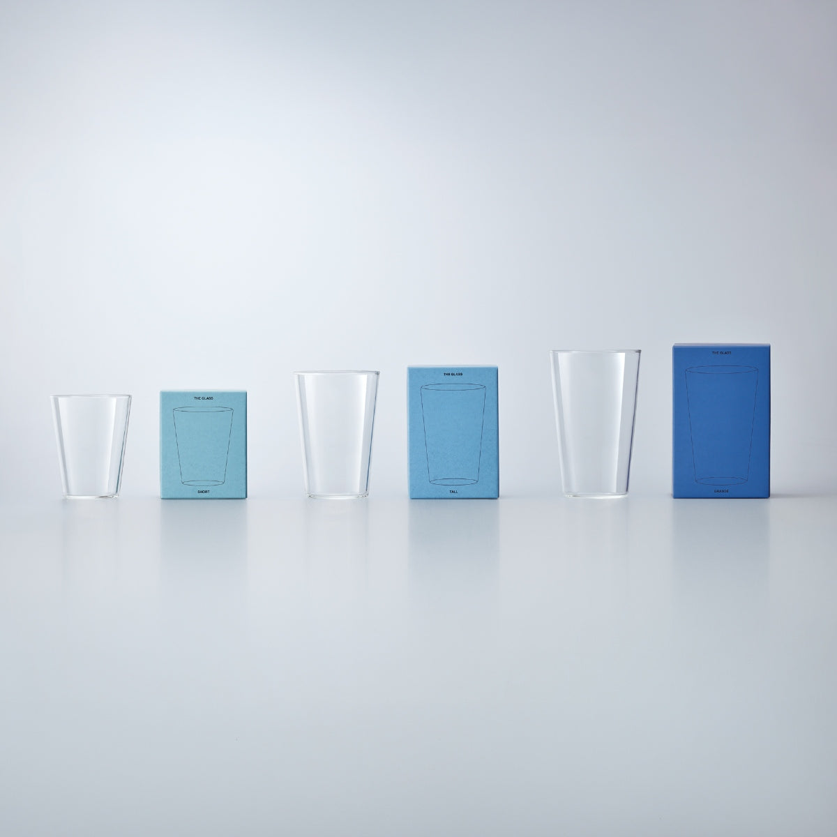 【THE ザ】THE GLASS グラス ショート 240ml / トール 350ml / グランデ 470ml 耐熱ガラス