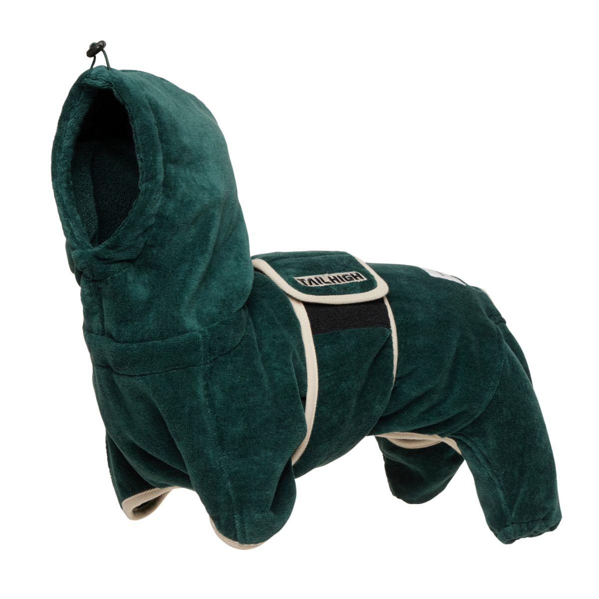 【TAILHIGH テールハイ】ドライローブ Go2 Drying Wearable Towel MLサイズ フォレストグリーン