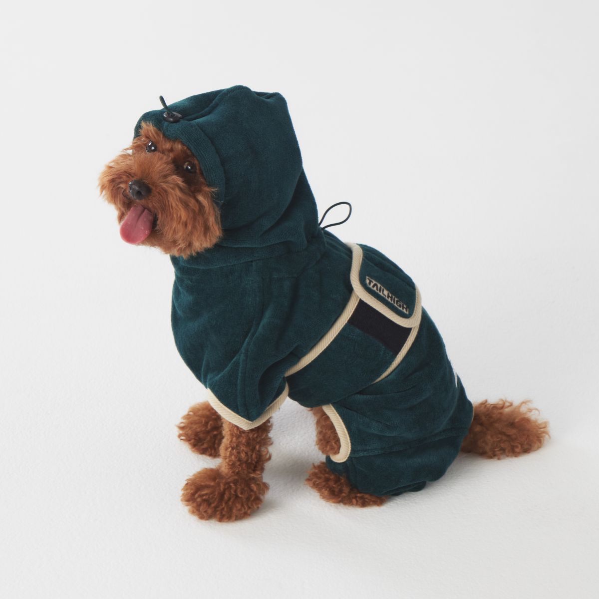 【TAILHIGH テールハイ】ドライローブ Go2 Drying Wearable Towel Sサイズ フォレストグリーン