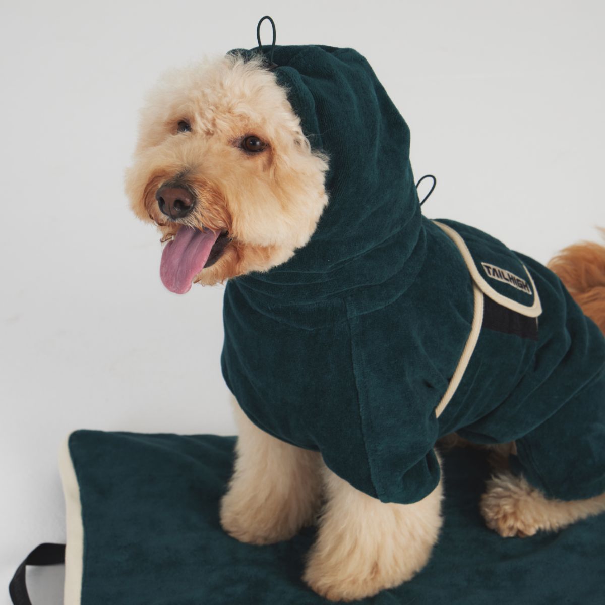 【TAILHIGH テールハイ】ドライローブ Go2 Drying Wearable Towel Sサイズ フォレストグリーン