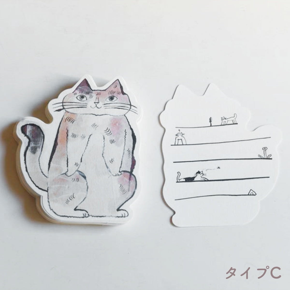 【トラネコボンボン 倉敷意匠】猫ちゃん切り抜きカード 40枚セット