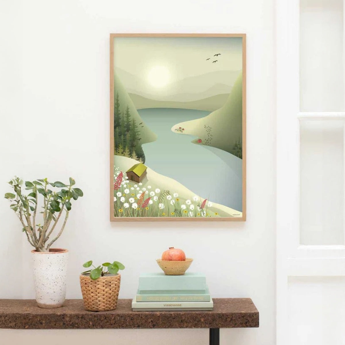 【ViSSEVASSE ヴィゼヴァゼ】インテリアポスター 山々 30×40cm フレームセット